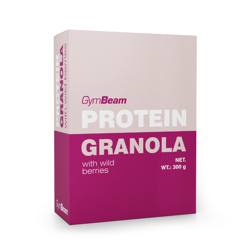 Proteínová granola s lesným ovocím - GymBeam 5 x 300 g