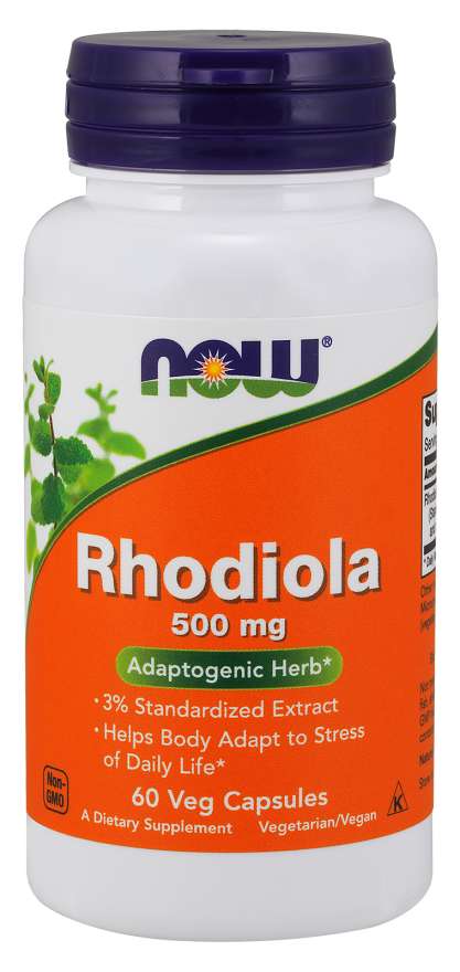 Now Foods Rhodiola rosea (Rozchodnica ružová) 500 mg 60 rastlinných kapsúl 60 kaps.