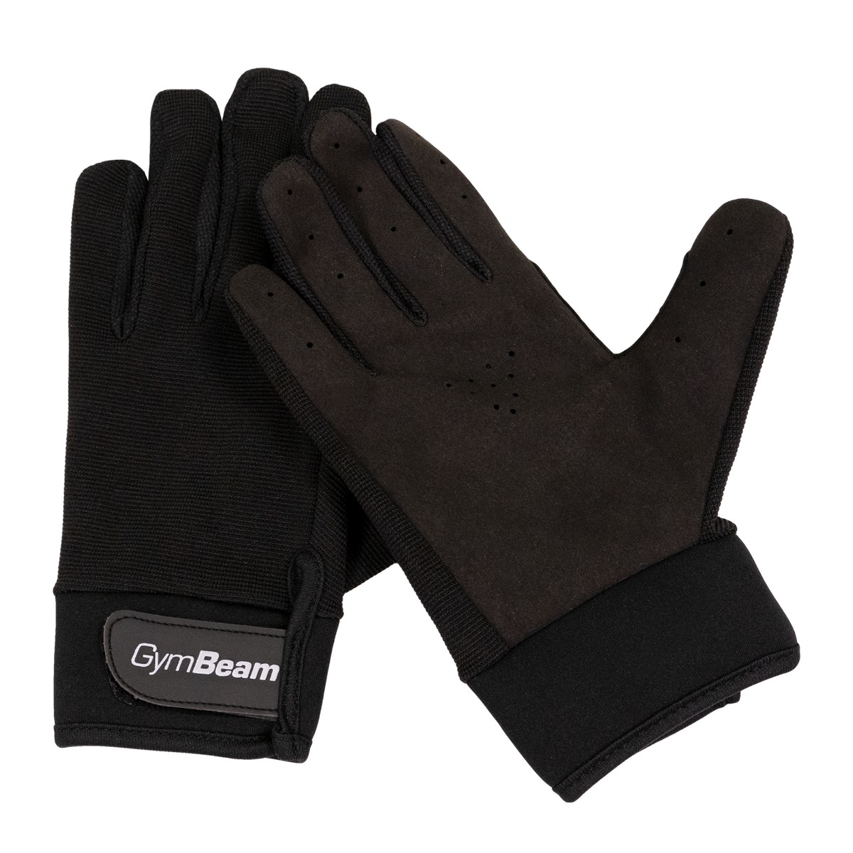 Fitness rukavice Full Finger Black - GymBeam čierna S