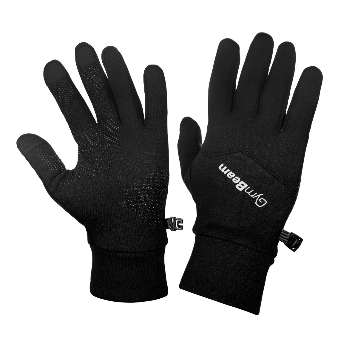Bežecké rukavice Unstoppable Black - GymBeam čierna M/L