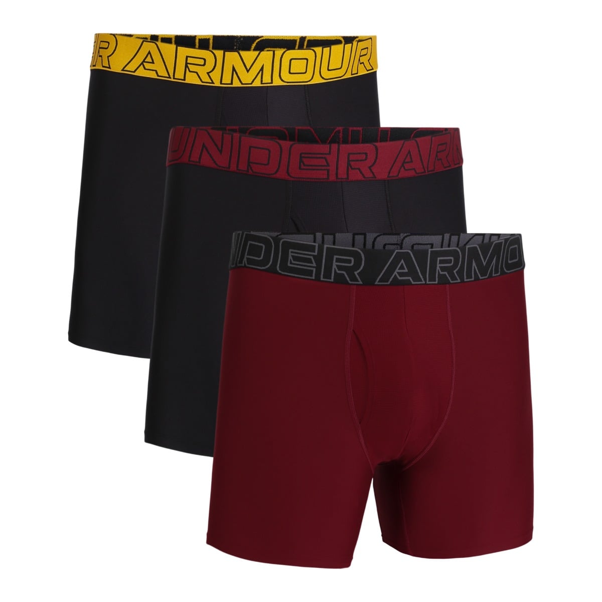 Pánske boxerky M Perf Tech 6in 3pack Red - Under Armour
