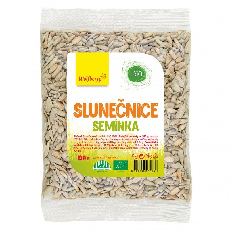 Wolfberry BIO Slnečnicové semienka 500 g