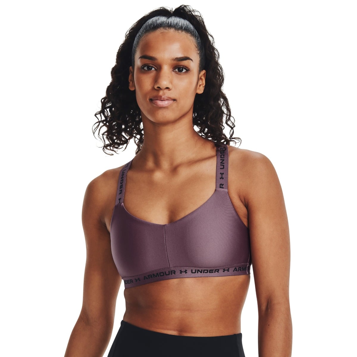 Športová podprsenka Crossback Low Purple - Under Armour