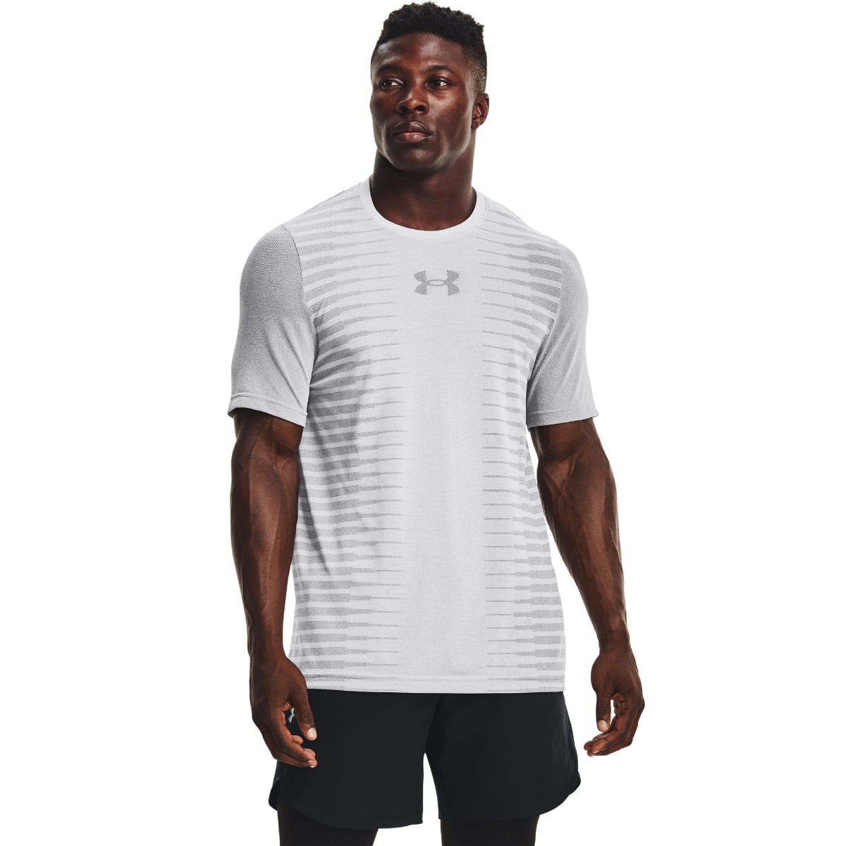 Tričko Seamless Wordmark SS Grey - Under Armour
