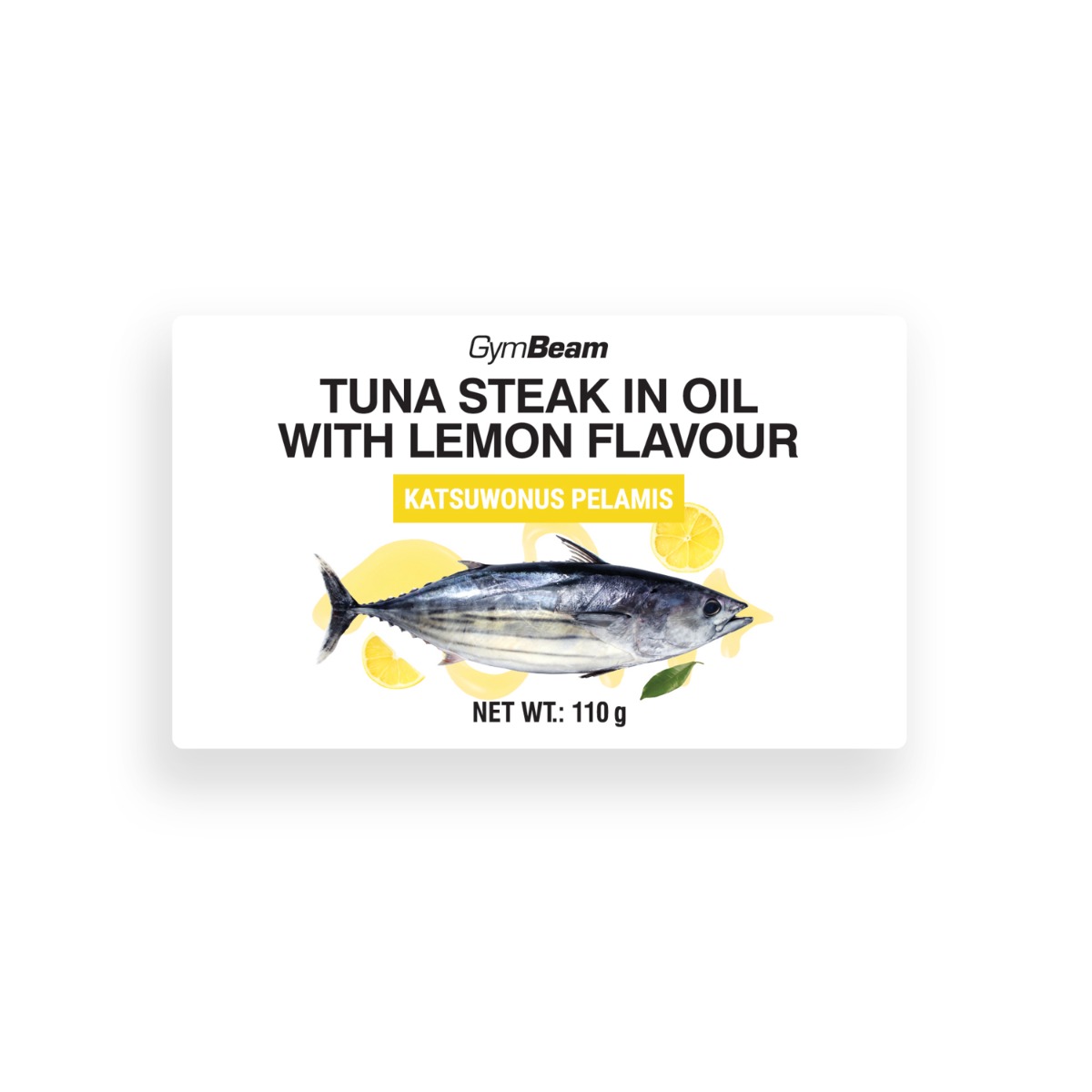GymBeam Steak z tuniaka v oleji s citrónovou príchuťou 110 g