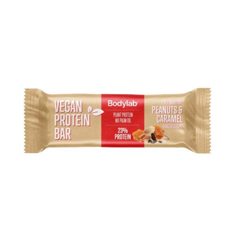 Bodylab Vegan protein bar 40 g arašidový karamel caramel