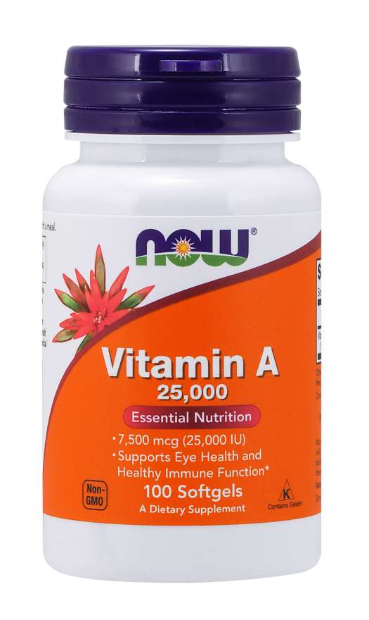 NOW Foods Vitamín A 25000 IU 250 kaps.
