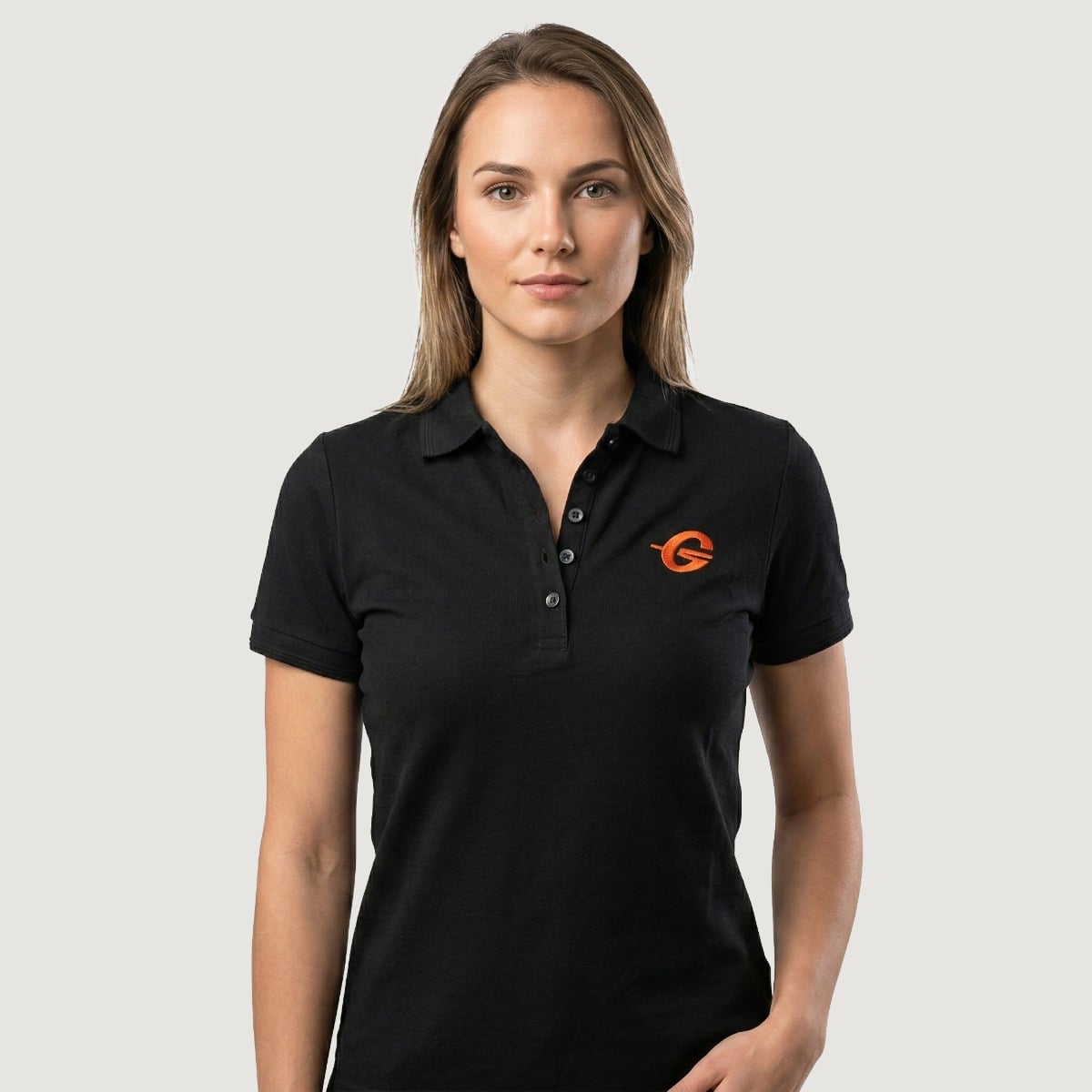 Dámske Tričko Polo Black - GymBeam