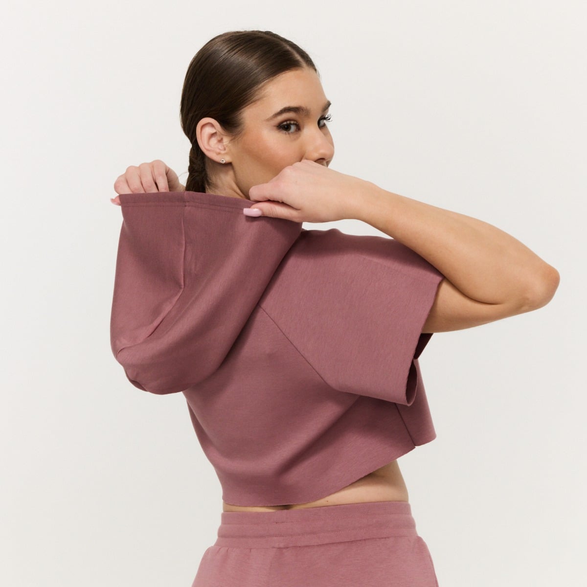 Dámska mikina Cropped Relay Haze - GymBeam