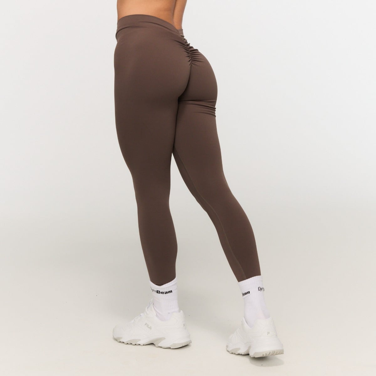 Dámske V-back legíny Fierce Cappuccino - GymBeam
