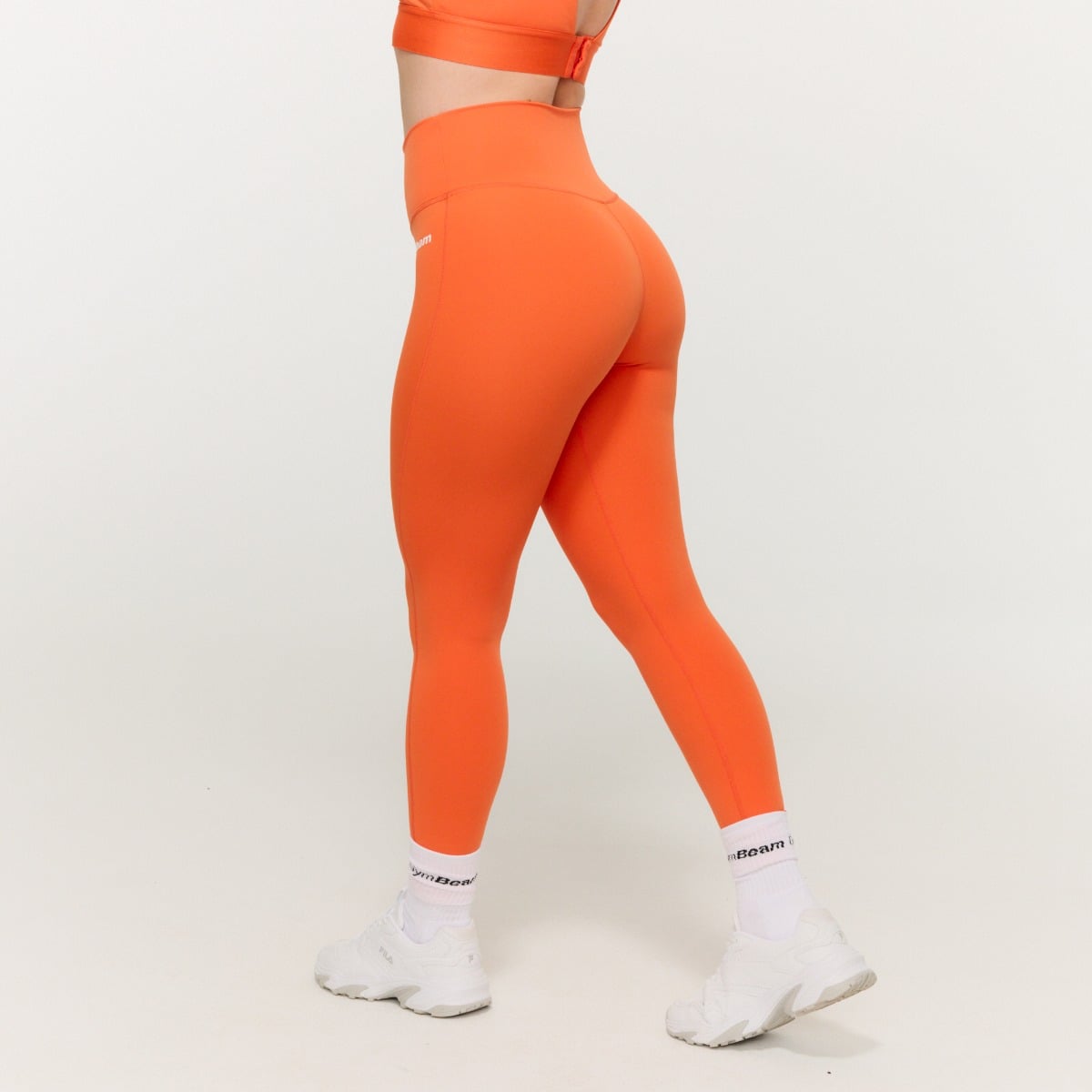 Dámske legíny High-waist Limitless Orange - GymBeam