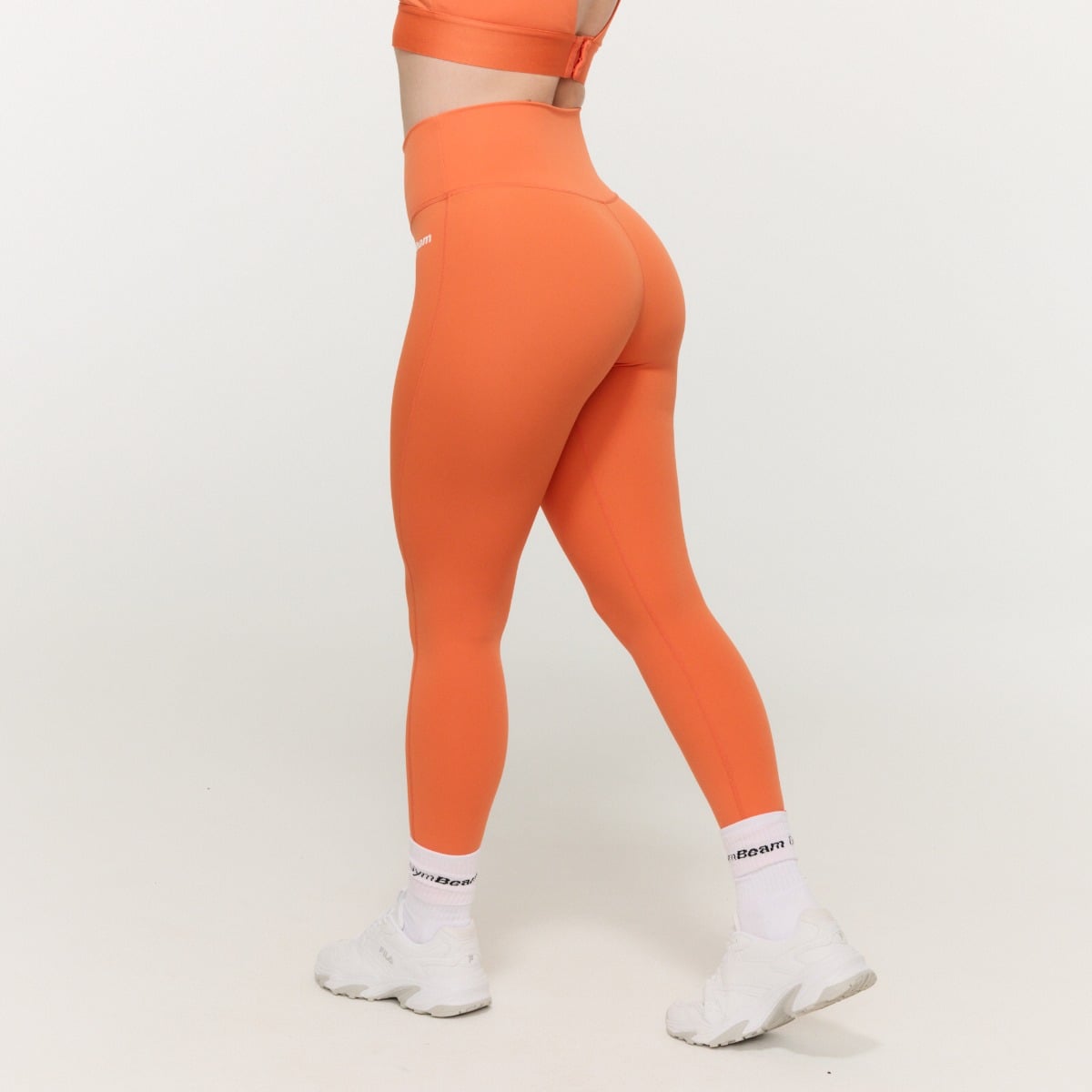 Dámske legíny High-waist Limitless Orange - GymBeam