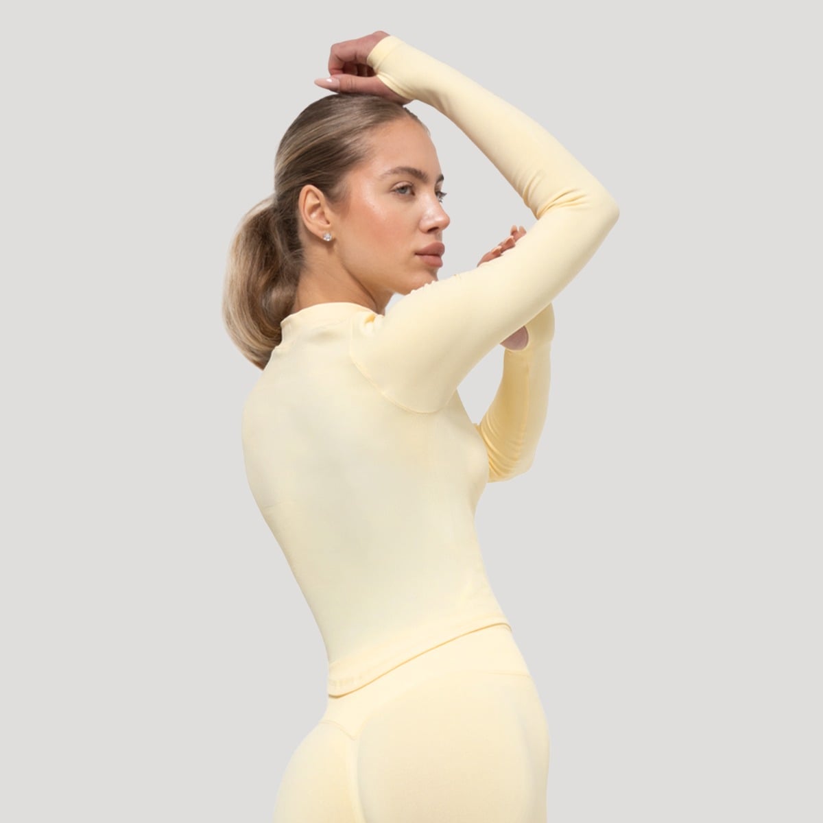 Dámsky športový top LUMA Baby Yellow - GymBeam