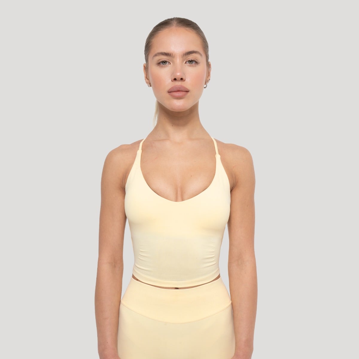 Dámske tielko Luma Butter Yellow - GymBeam