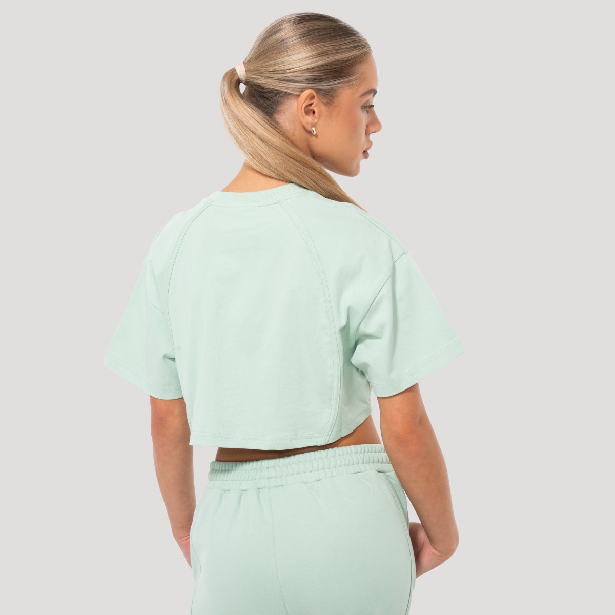 Dámske cropped tričko Mochi Green - GymBeam