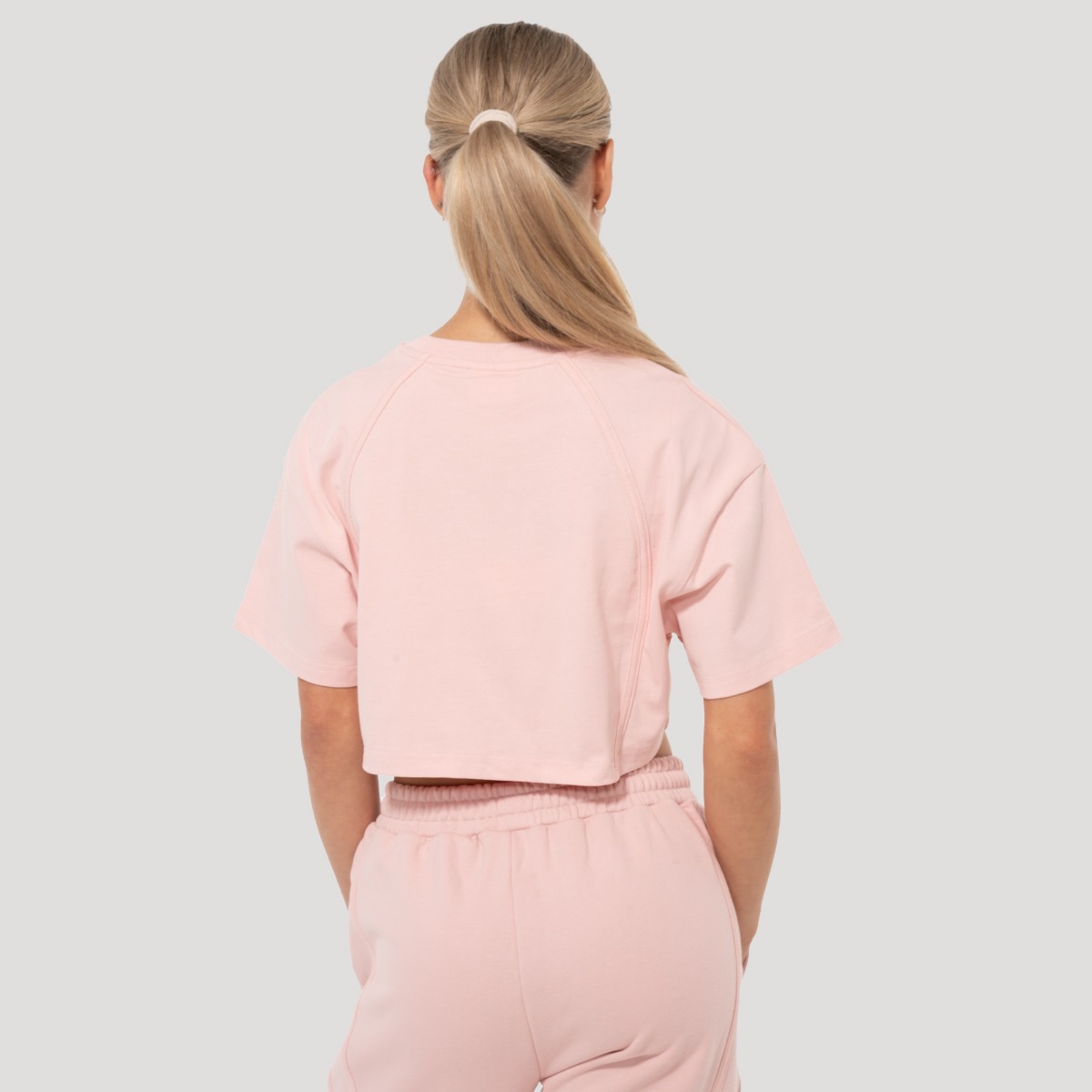 Dámske cropped tričko Mochi Pink - GymBeam