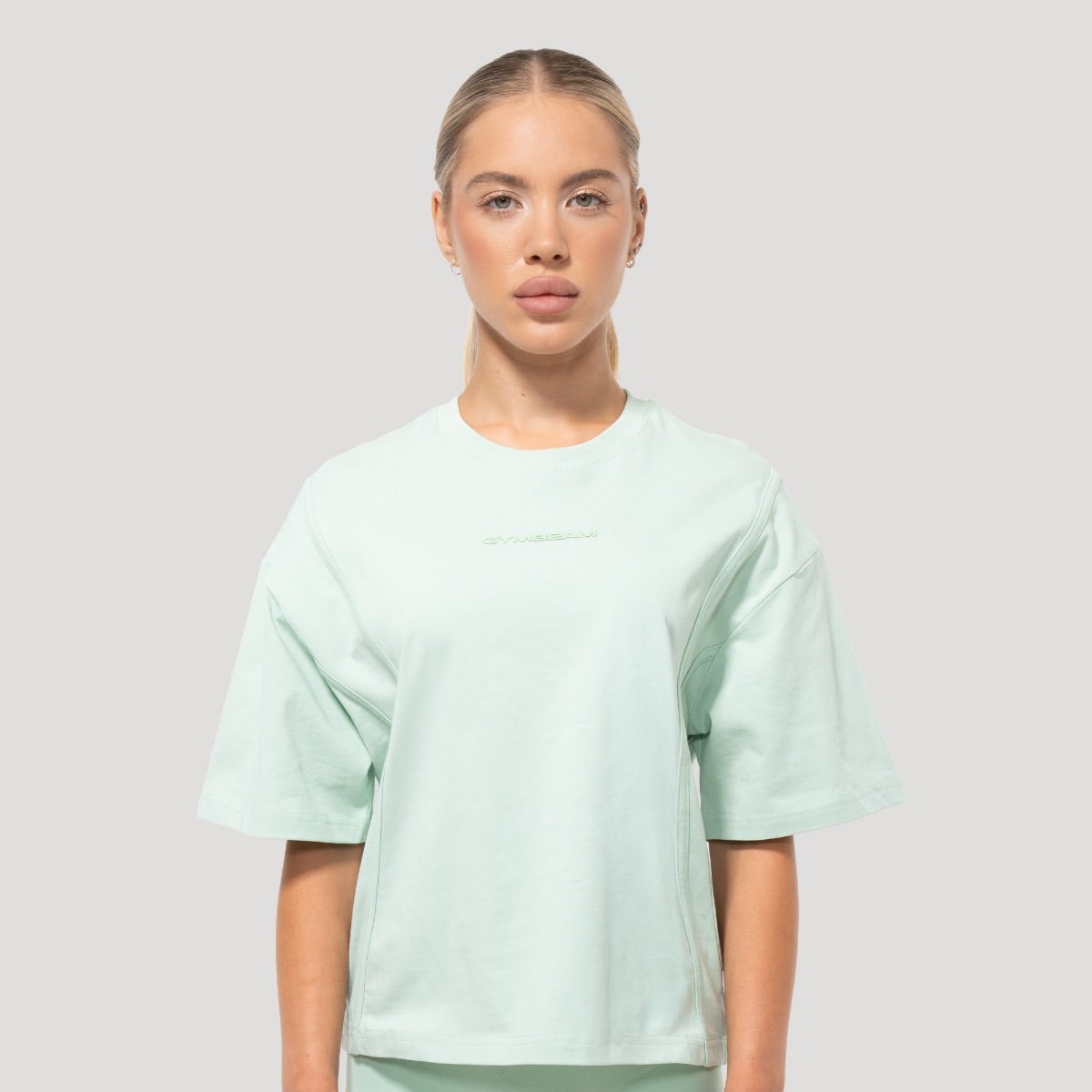 Dámske tričko Oversized Mochi Green - GymBeam