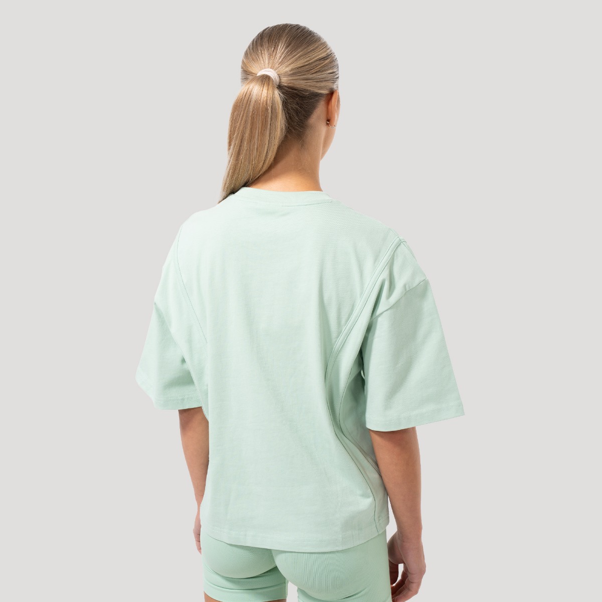Dámske tričko Oversized Mochi Green - GymBeam