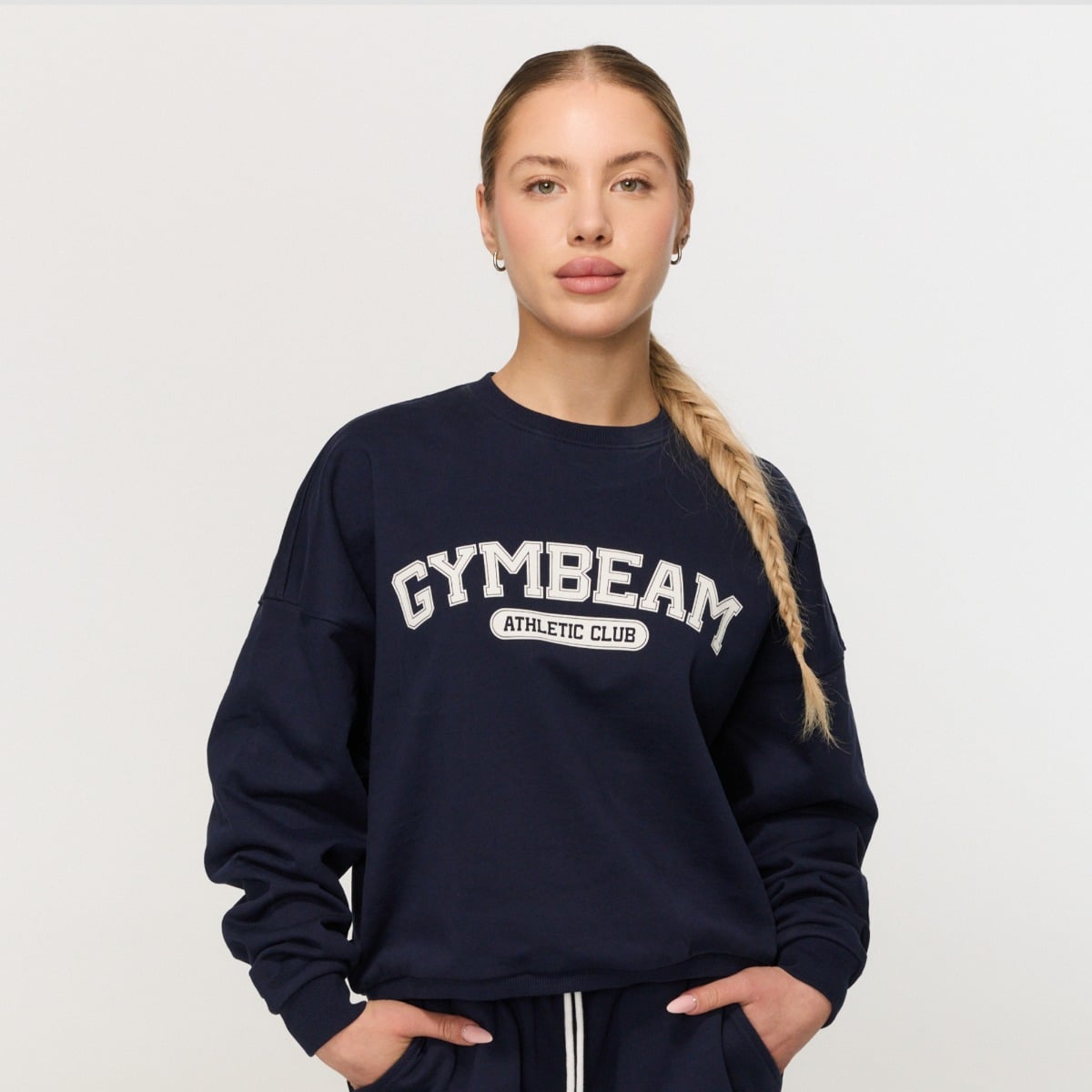 Dámska mikina Varsity Blue - GymBeam