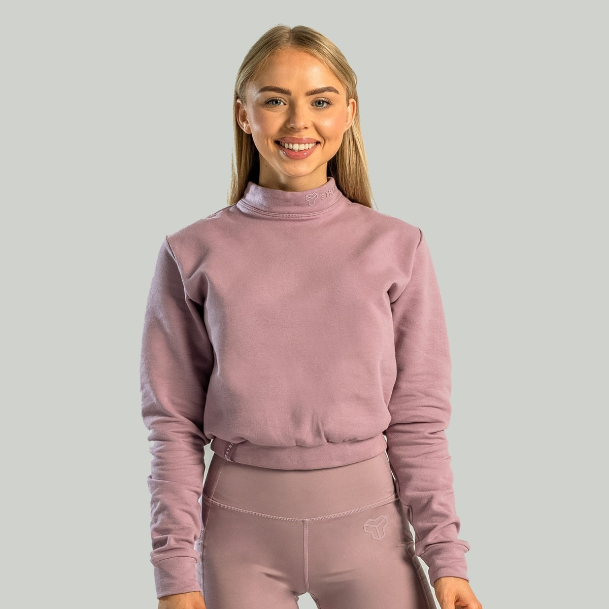 Dámska mikina Essential High-Neck Mauve - STRIX