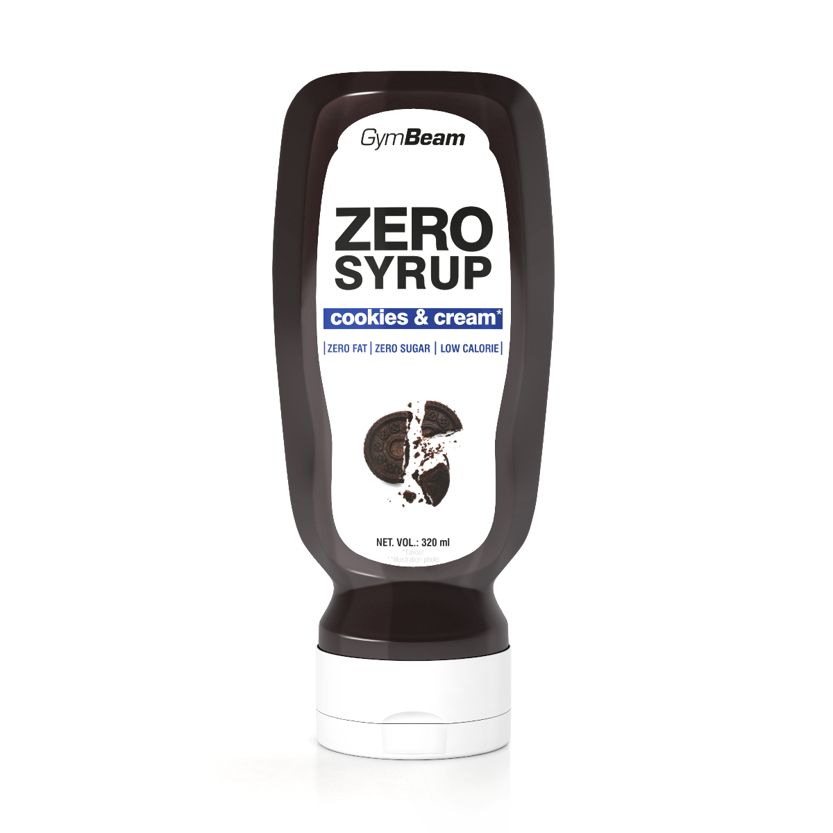 ZERO SIRUP Cookies & Cream - GymBeam shadow 320 ml