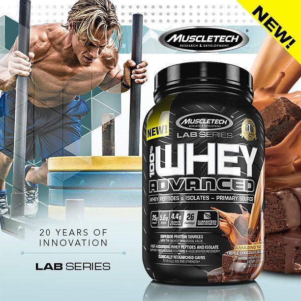 100% Whey Advanced proteín muscle tech