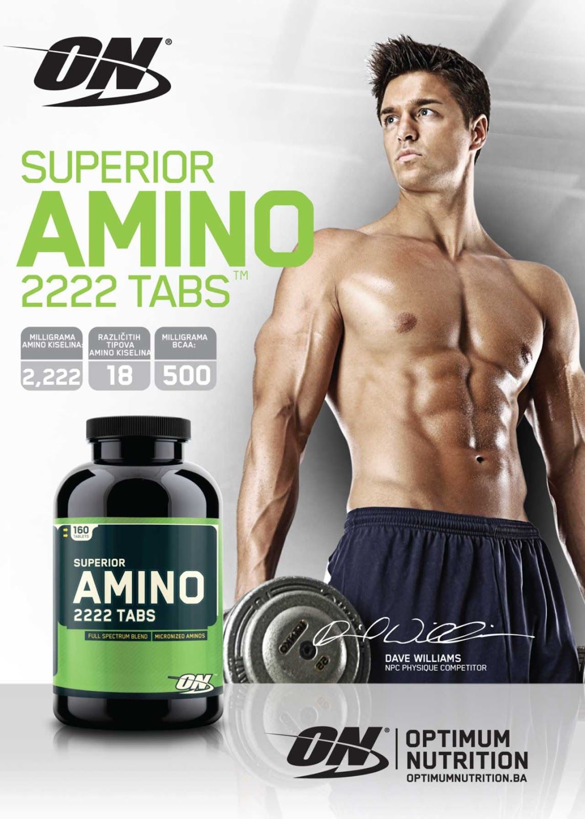 Aminokwasy Superior Amino 2222 - Optimum Nutrition