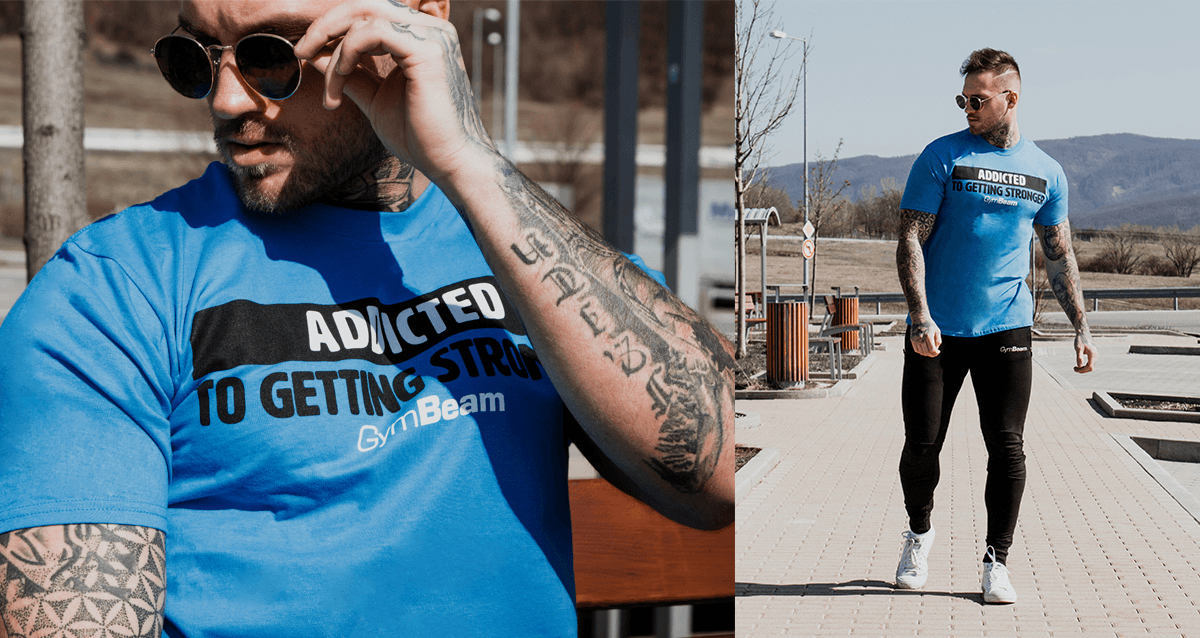 Tričko Addicted Sapphire - GymBeam