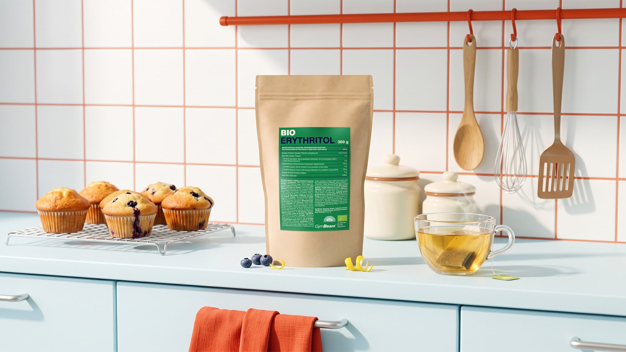 BIO eritritol – rastlinski nadomestek sladkorja z 0 kcal za zdravo sladkanje in peko