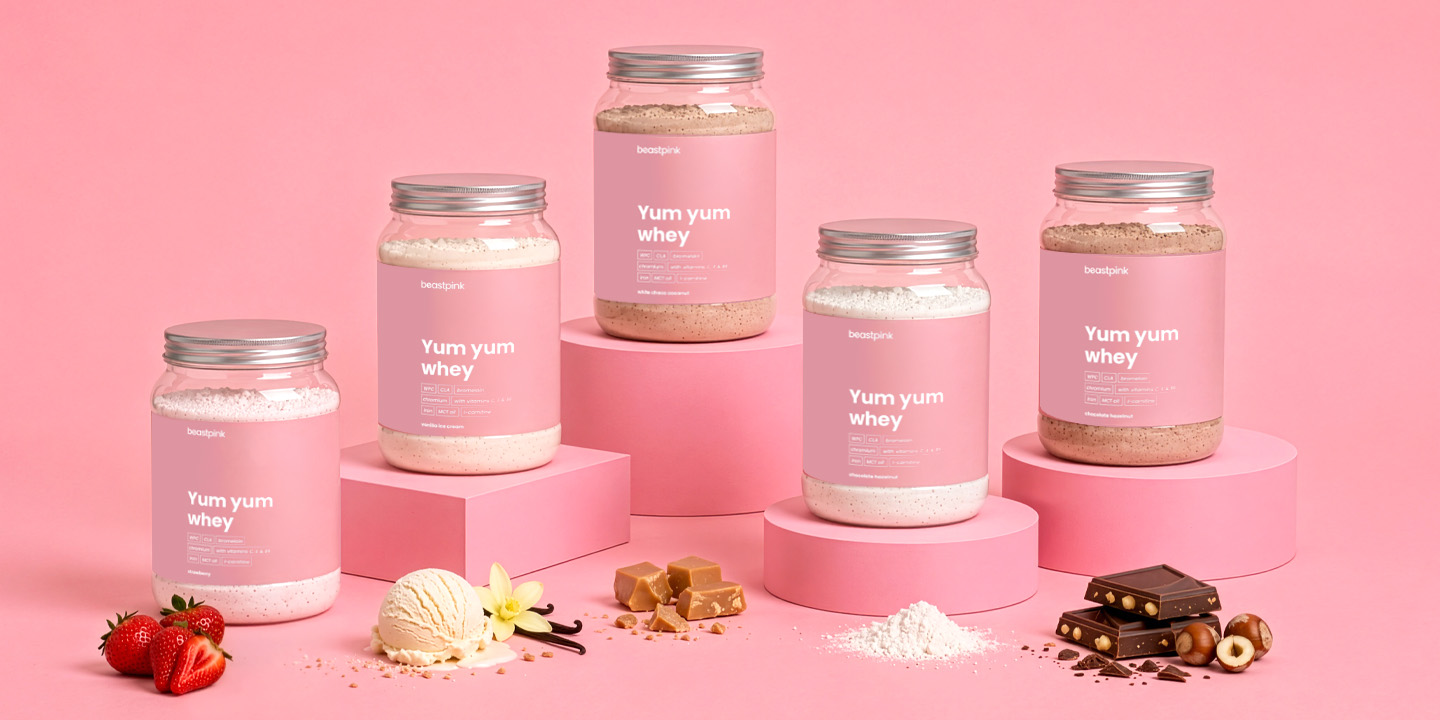 Protein Yum Yum Whey - protein sirutke za žene s funkcionalnom mješavinom L-karnitina, CLA i prebiotičkih vlakana