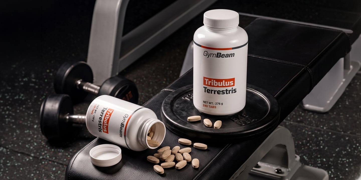 Tribulus Terrestris, 1 200 mg extraktu 15:1 v dennej dávke, ekvivalent 18 g suroviny a 1 080 mg saponínov