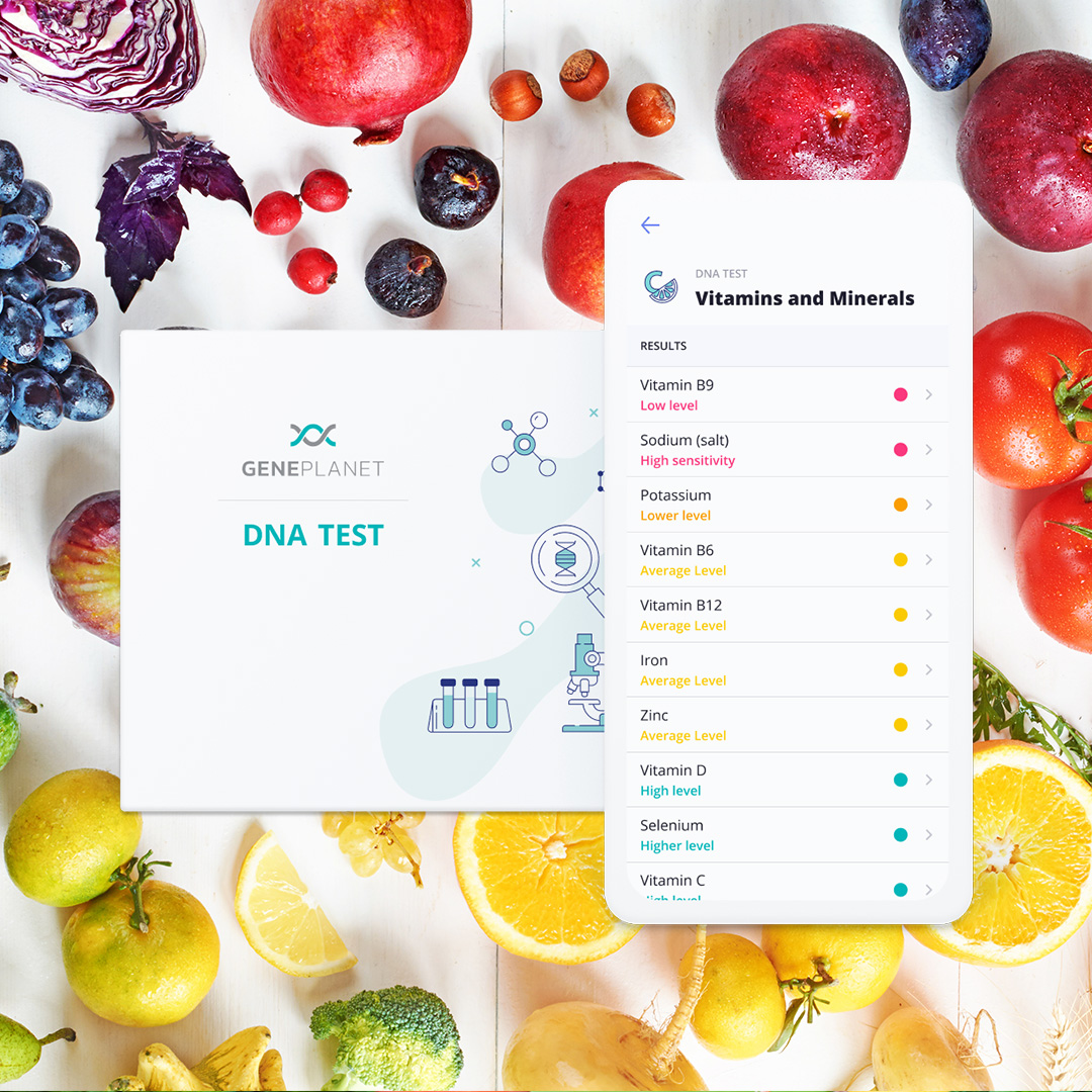 DNA Test Metabolism and Lifestyle + Vitamins and Minerals - GenePlanet