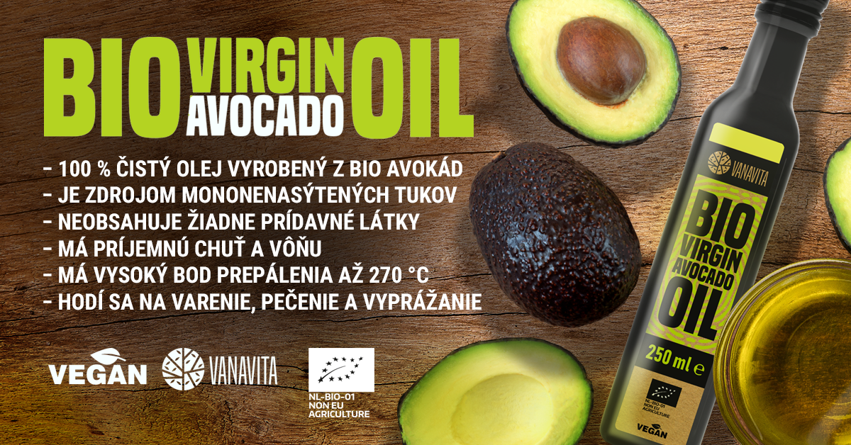 BIO Panenský avokádový olej - VanaVita