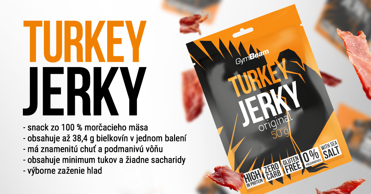 Sušené mäso Turkey Jerky - GymBeam