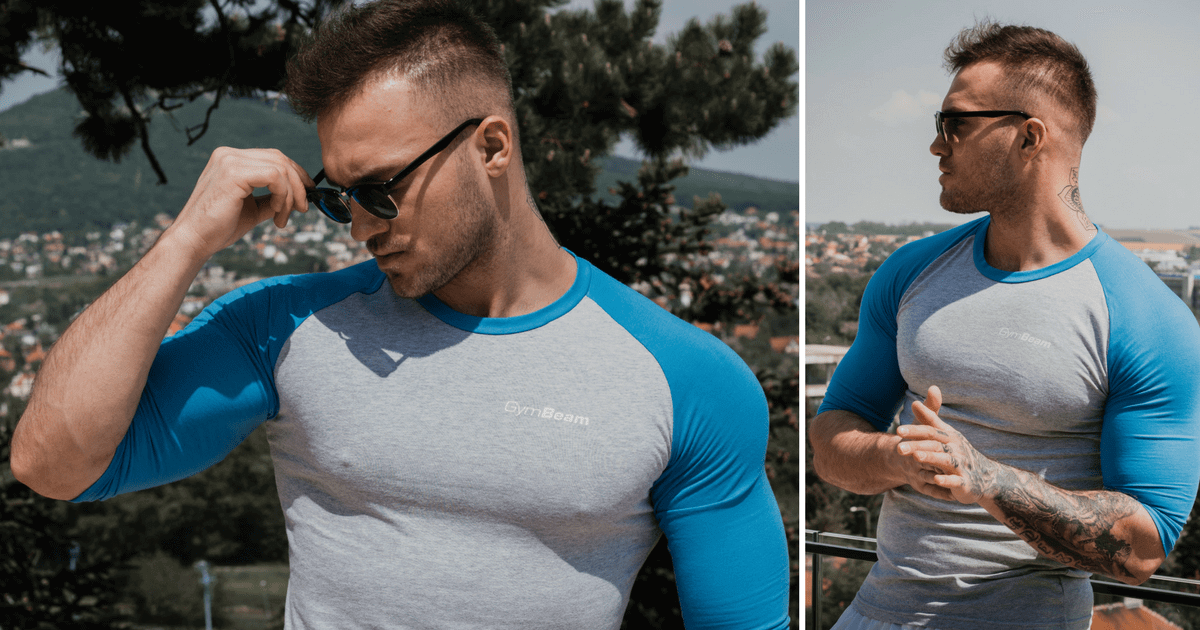 Tričko Fitted Sleeve Sky Blue