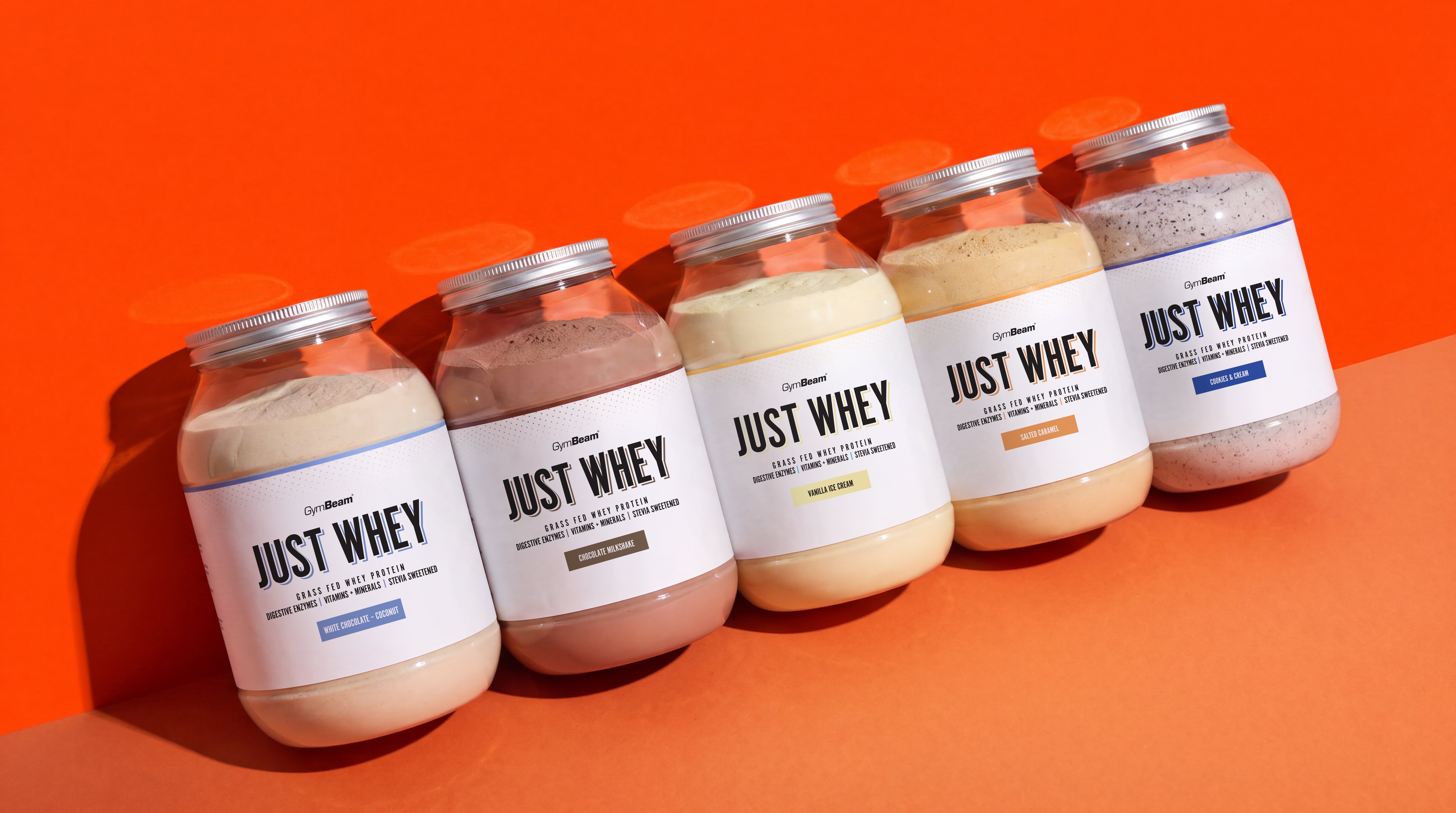 Just Whey – οροί πρωτεΐνης από αγελάδες που τρέφονται με χόρτο, εμπλουτισμένοι με ένζυμα DigeZyme®
