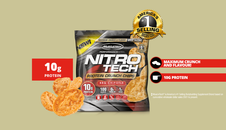 Nitro-Tech Protein Crunch Chips - proteínové čipsy