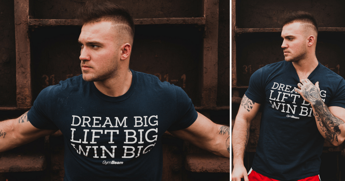 Tričko Wing Big Dark Blue - GymBeam