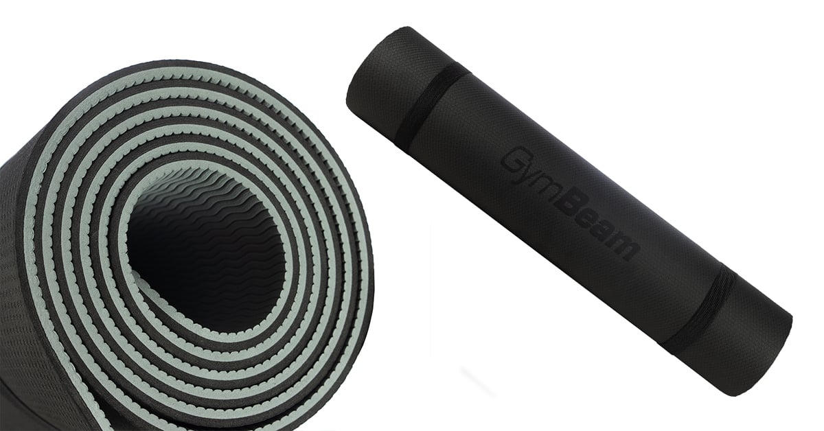 Podložka Yoga Mat Dual šedá/čierna- GymBeam