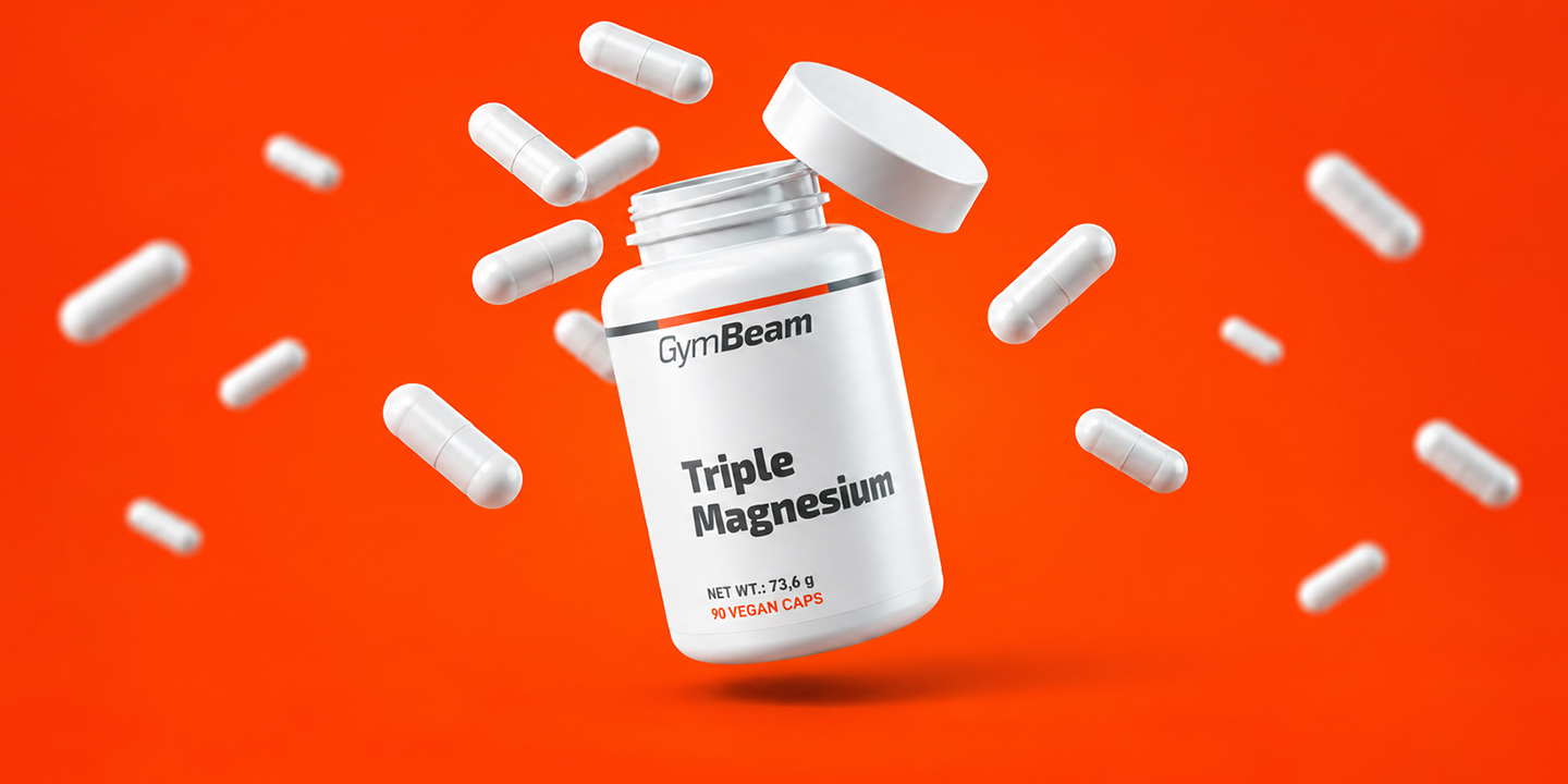 Triple Magnesium GymBeam is an effective combination of three forms of magnesium