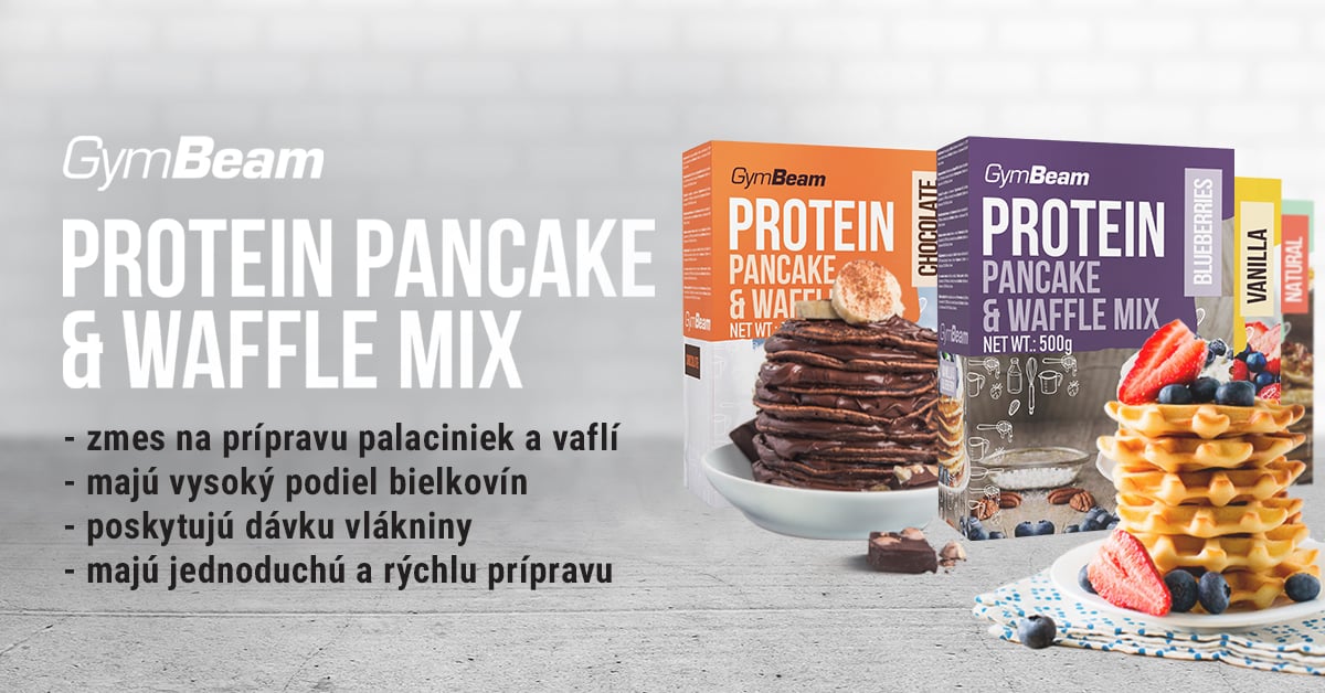 Proteínové palacinky Pancake & Waffle Mix 500 g - GymBeam