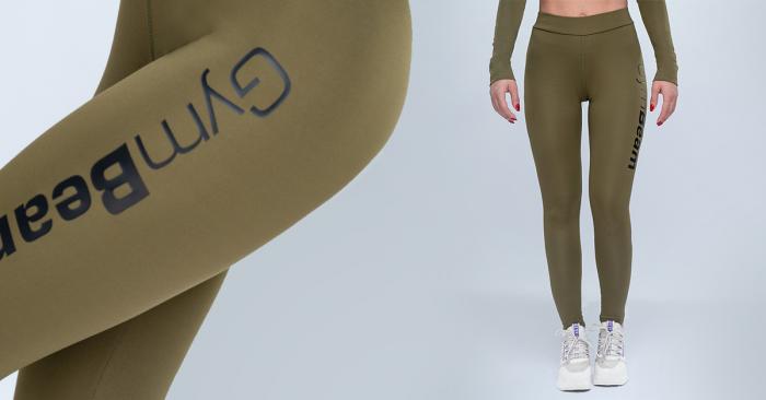 Ženske fitnes legice Advanced Olive - GymBeam