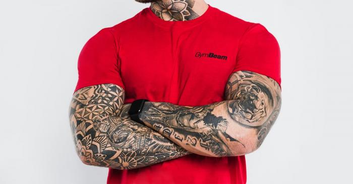 Tričko Basic Cherry Red - GymBeam