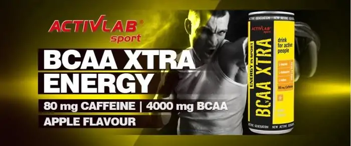 BCAA Xtra Energy In Sport 250 ml - ActivLab