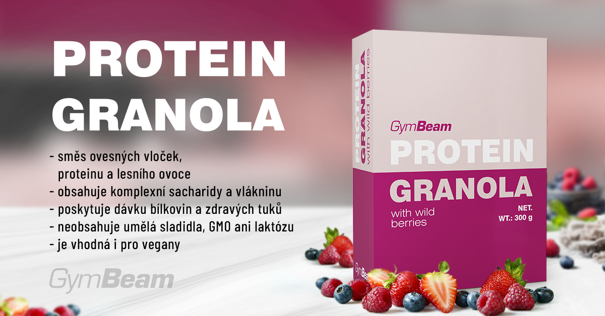 Proteinová granola s lesním ovocem - GymBeam