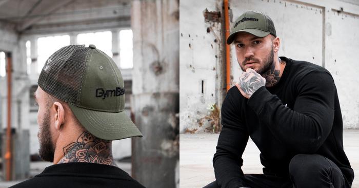 Бейсболка Mesh Panel Cap Military Green - GymBeam