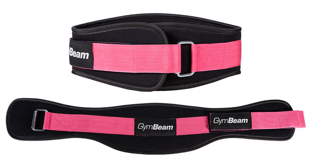 Fitness neoprenový opasek LIFT Black & Pink - GymBeam