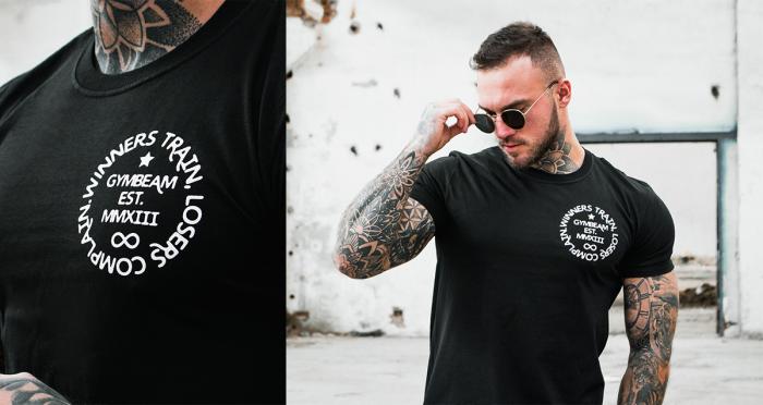 Majica Winners train Black - GymBeam